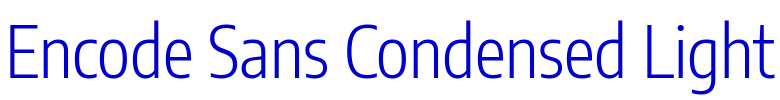 Encode Sans Condensed Light 字体